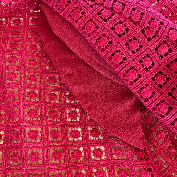 AKRIS - Brand New Red Stickerel - Embroidery Jacket - Sz 16 - Picture 10 of 12